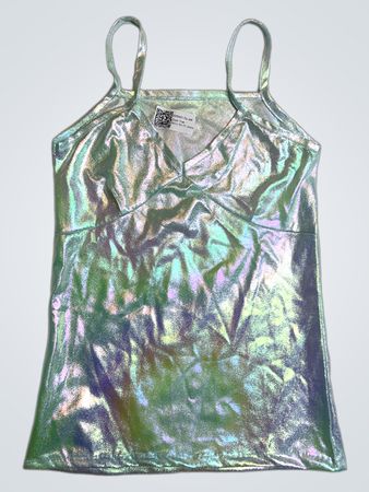 Upcycled Iridescent Tank Top