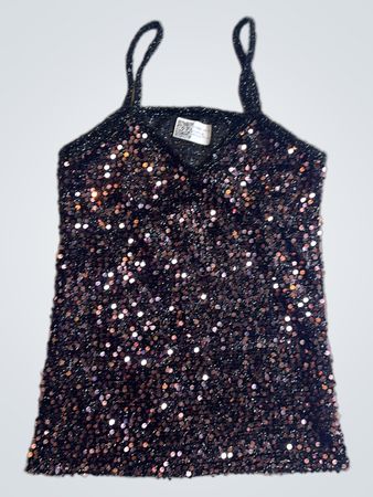 Upcycled Sequined Tank Top