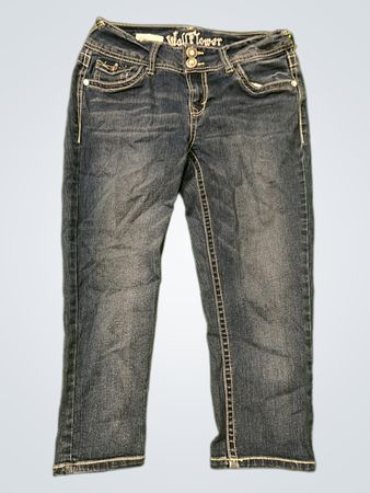 Wallflower Low-Rise Embellished Denim Jeans