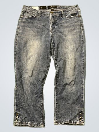 Nine West Embellished Ankle Jeans
