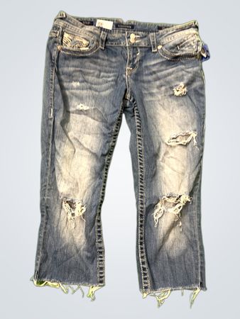 Vigoss Distressed Cropped Jeans