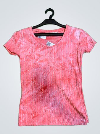 Chaka Blanes Pink Textured Blouse