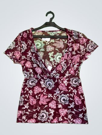 Blouse with Floral Pattern