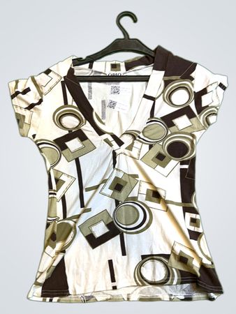 OPIO Geometric Pattern Blouse