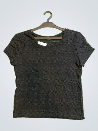 Vintage Vanguard Black Short-Sleeve Top