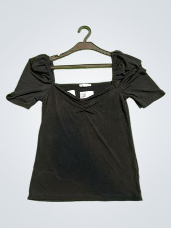 Black Short Sleeve Top