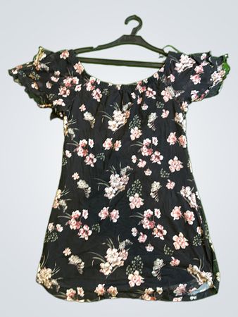 Black Floral Blouse