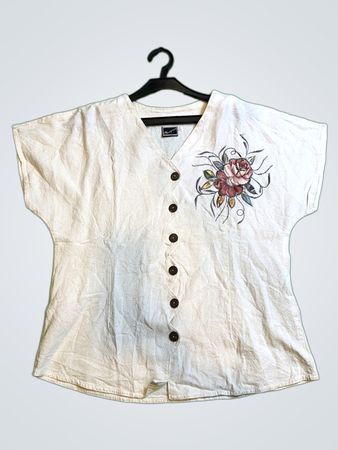 Mapras White Embroidered Top