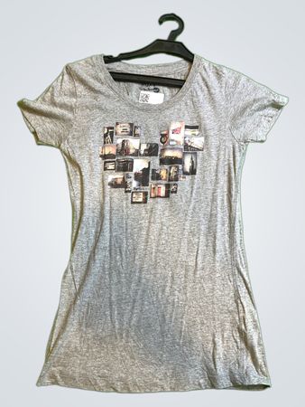 Roxy Gray T-Shirt with London Photos Graphic
