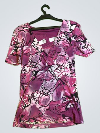 S.Oliver Floral Print Kurzarm-Top
