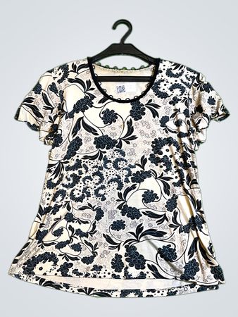 Blumenmuster T-Shirt