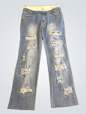 Verwaschene Blue Jeans