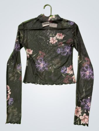 Ginatricot Floral Langärmeliges Oberteil