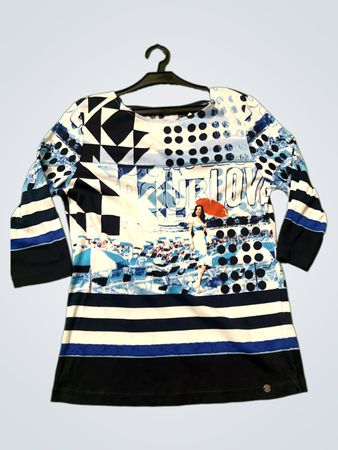Olsen Graphic Print Top