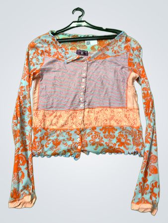 One Step Patchwork Cardigan