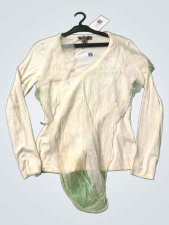 Anika Langarm-T-Shirt mit Tüllüberzug