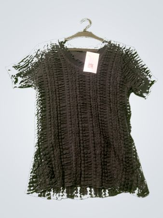 Schwarzes Stricktop
