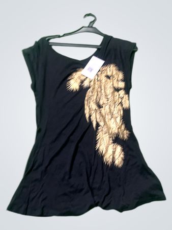 Schwarzes Grafik T-Shirt