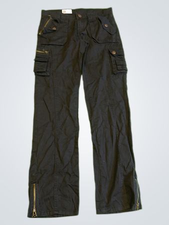 Schwarze Cargo-Hosen