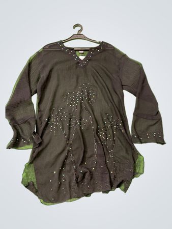 FASHQUE Schwarzes Verziertes Oberteil