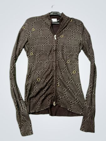 Brauner Guess Reißverschluss-Pullover
