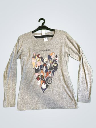 Gildan "Strong As Hell" Grafik Langarm-T-Shirt