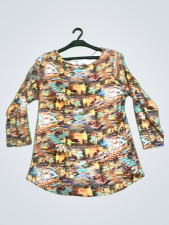 Peck & Peck bedruckte Bluse