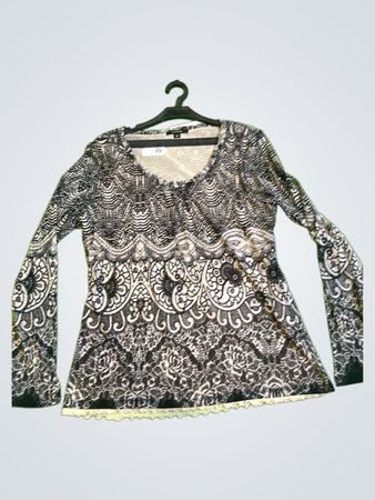 Langärmlige Bluse mit Paisleymuster