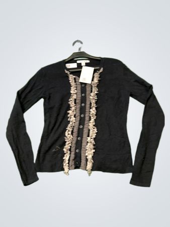 Cabi Schwarzer Rüschencardigan