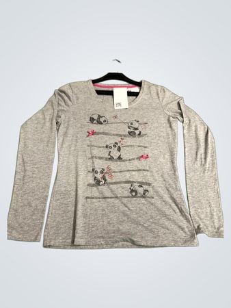 Cache Cache Langarm Panda T-Shirt