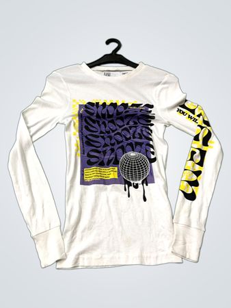 Weißes Grafik-T-Shirt