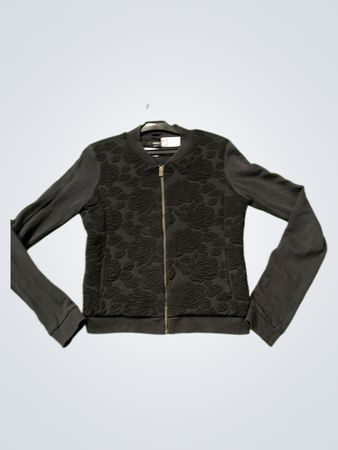 Mexx Schwarze Blumen Bomberjacke