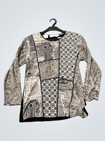 Cache Cache Patchwork Long Sleeve Top