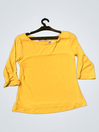 La Perla Gelbes 3/4-Ärmel-Top