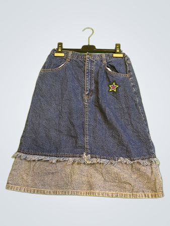 Jeansrock mit Stern-Patch