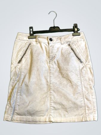 weiße Denim-Rock