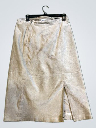 Estelle Suede Midi-Rock mit Schlitz