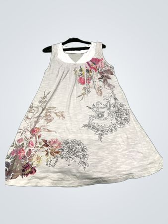 Julie Guerlande Floral White Dress