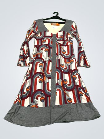 muchacha Patterned Long Sleeve Dress