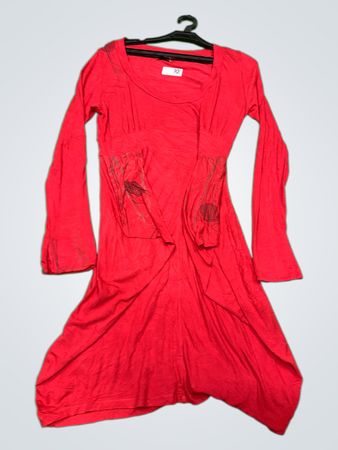Xiblouz Rotes Langarmkleid
