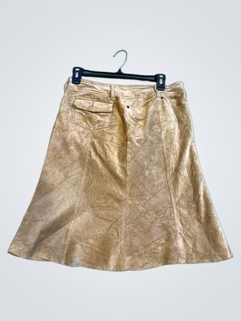 Brauner Baumwollstoffrock