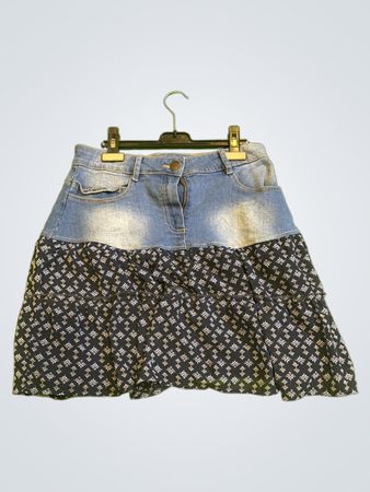 Janina Jeansrock mit floralem Muster