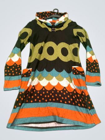 EyLex Bunt Gemustertes Kapuzenpullover