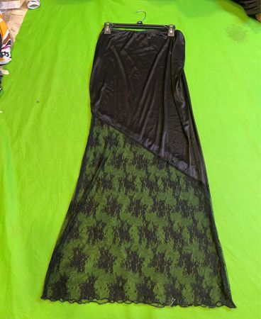 ASOS DESIGN Schwarzer Spitzen-Maxi-Rock