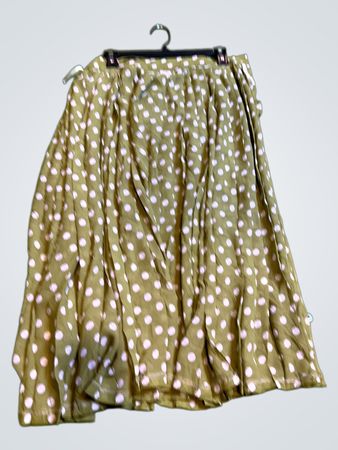 Mabel Madrid Grüner Polka Dot Midirock