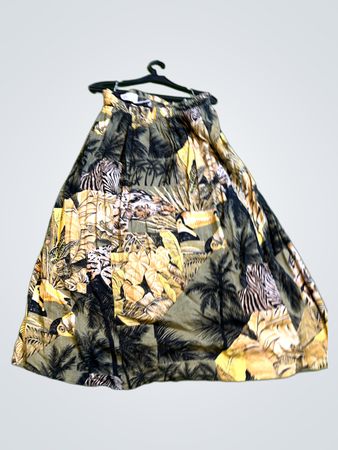 Maxikleid mit tropischem Print