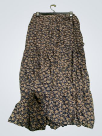 Maxi-Rock mit Blumenmuster