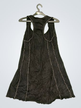 Göttin Vintage Vanguard Schwarzes Kleid