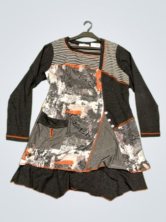 Sassen Damen Langarmshirt mit abstraktem Druck