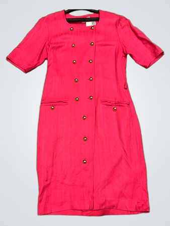 CARIA Paris Pink Button Dress